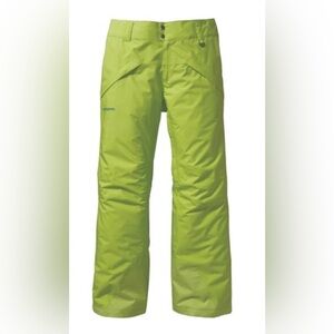 Patagonia Men’s Lime Green H2NO Recco Snow Pants